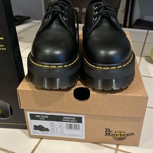 1461 black quad polished smooth Dr Martens includes insoles that were purchased